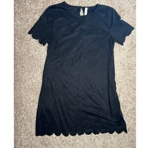 l love dress sz L womens preppy short sleeve euro vacation mini dress